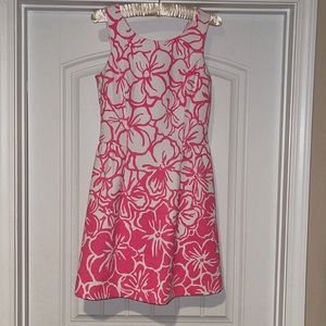 White and pink Lilly Pulitzer shift dress